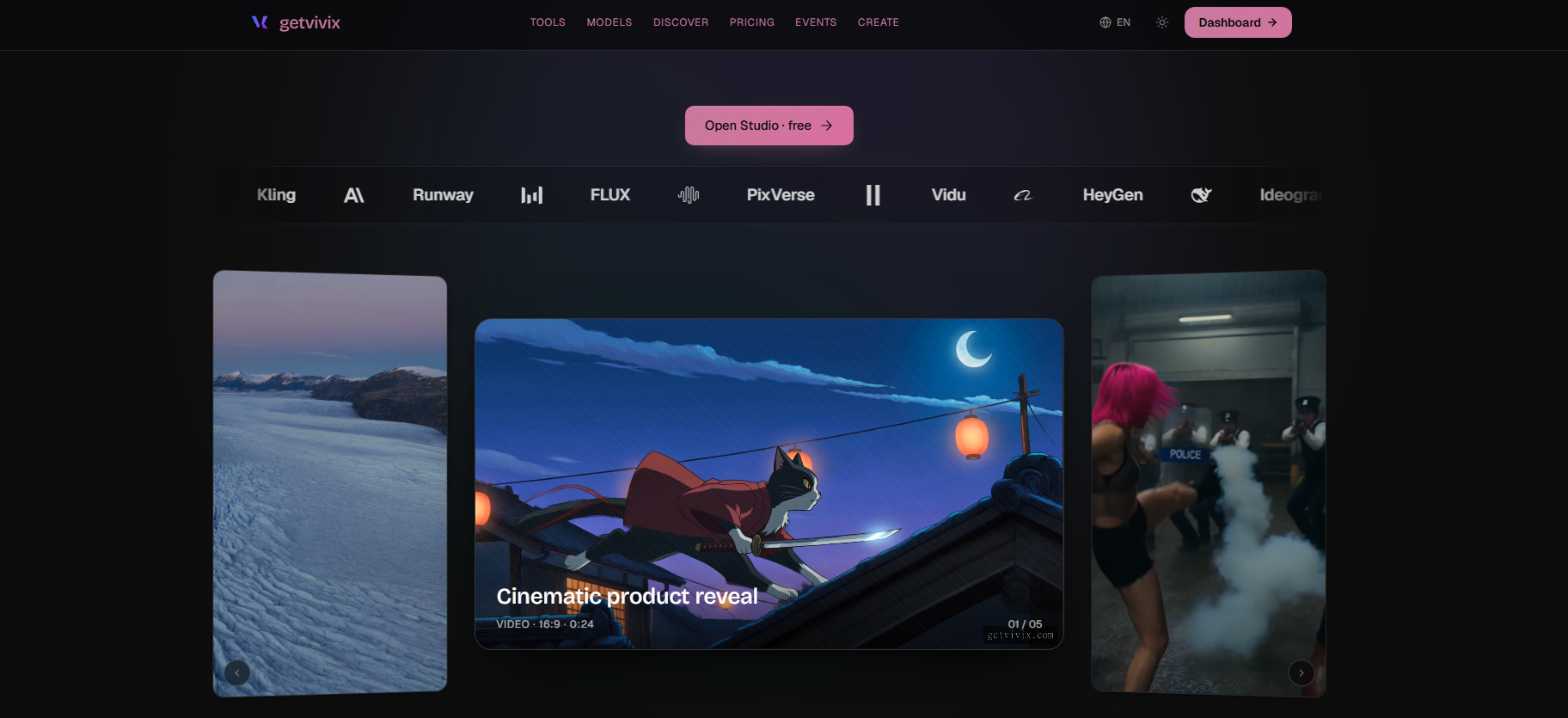 getvivix homepage screenshot, captured for this comparison
