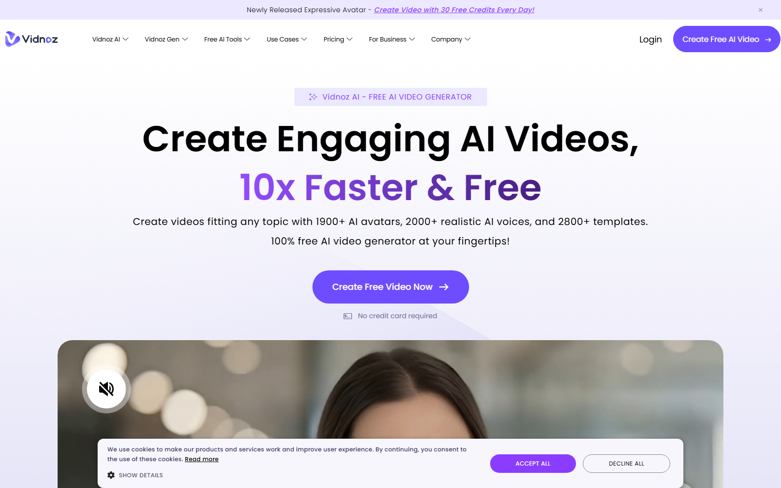 Vidnoz homepage