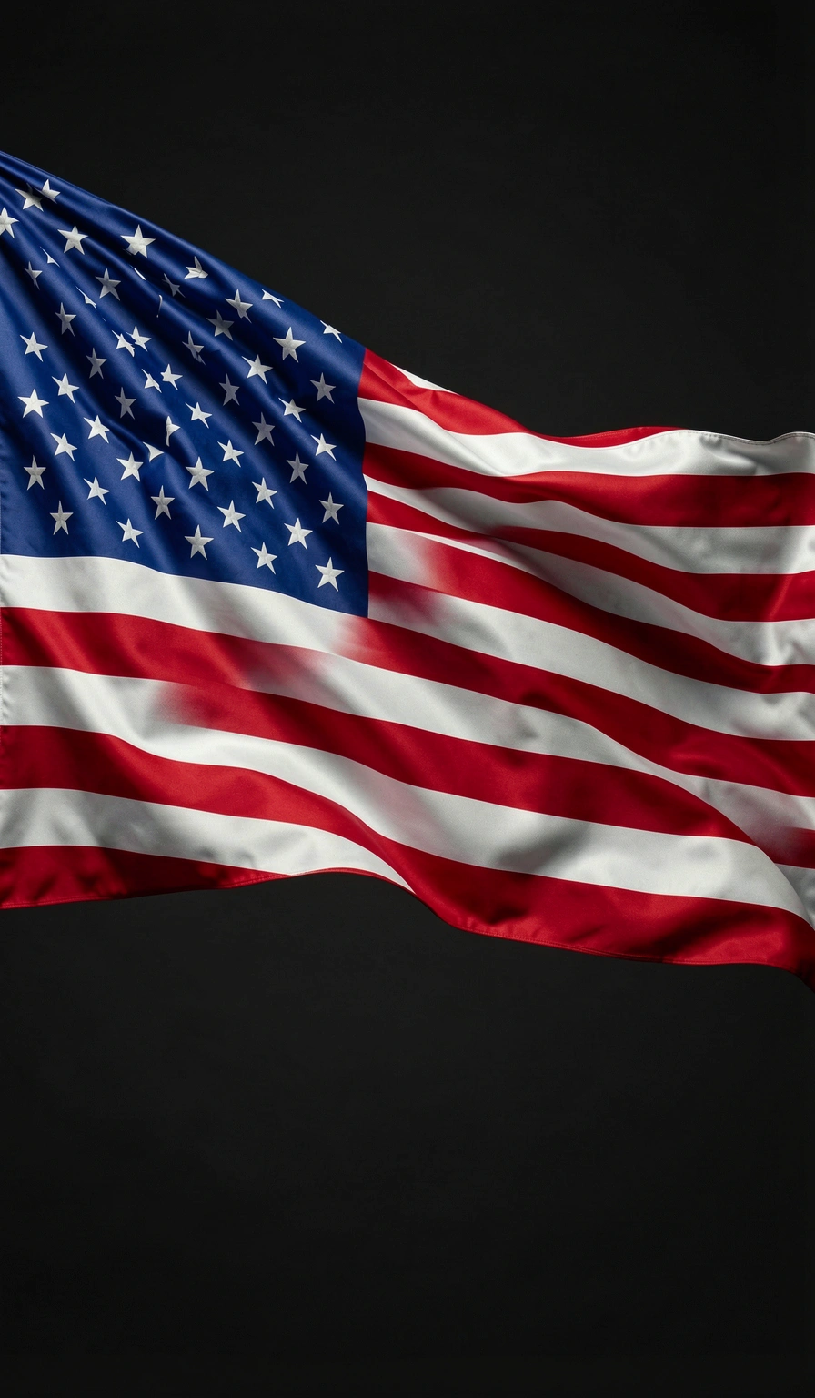 american flag wallpaper — waving silk 2 (free download)