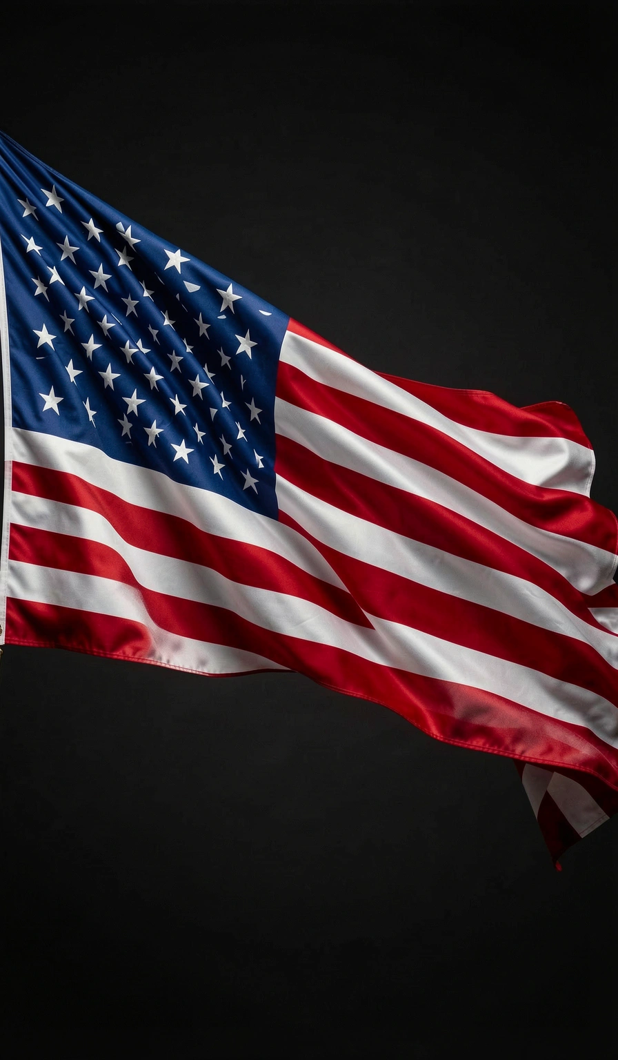american flag wallpaper — waving silk 3 (free download)