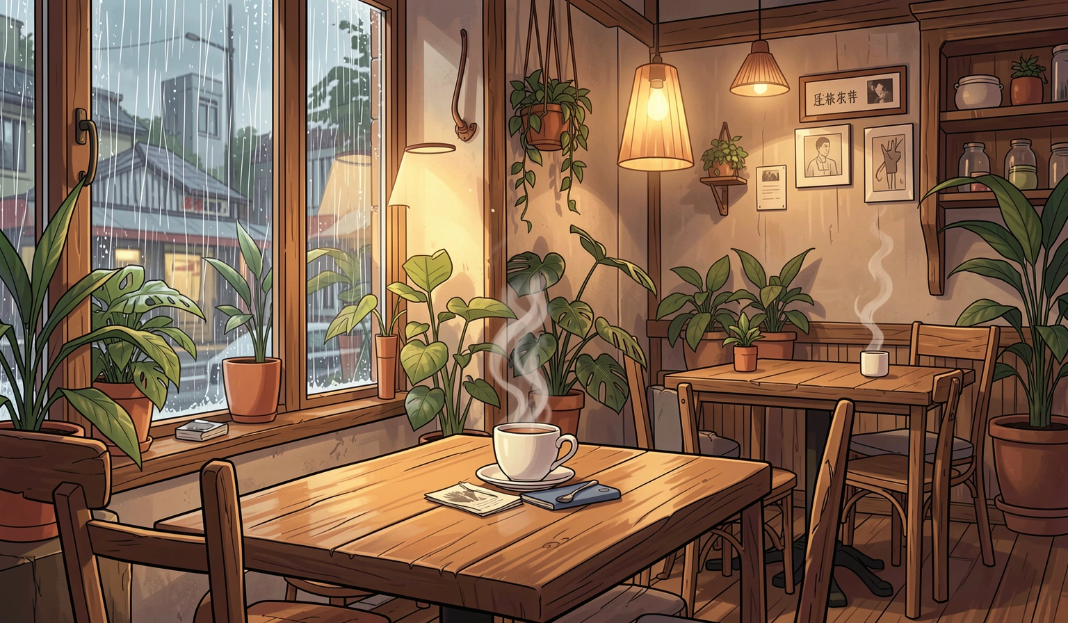 anime background — cozy cafe 2 (free download)