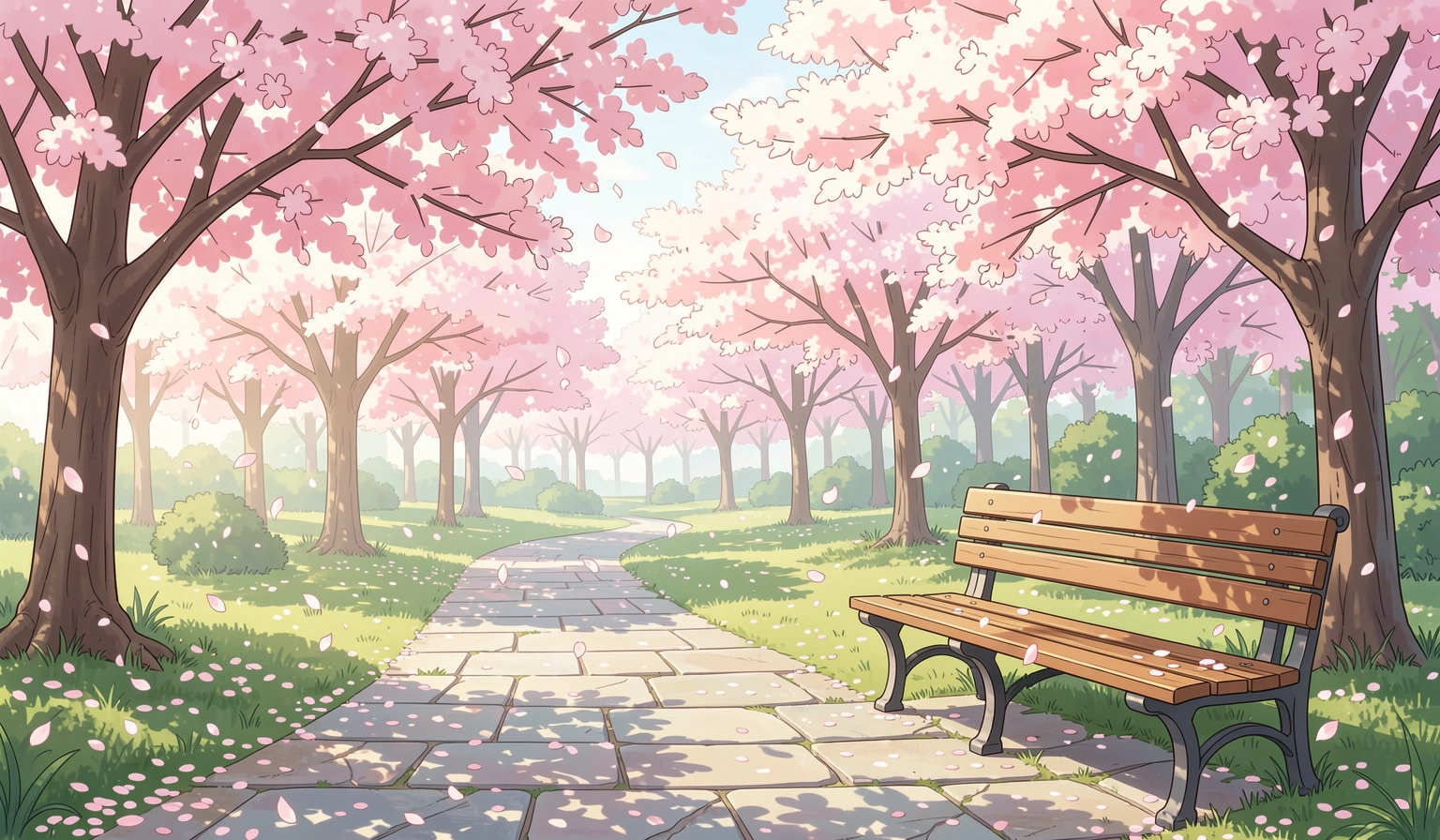 anime background — sakura park 2 (free download)