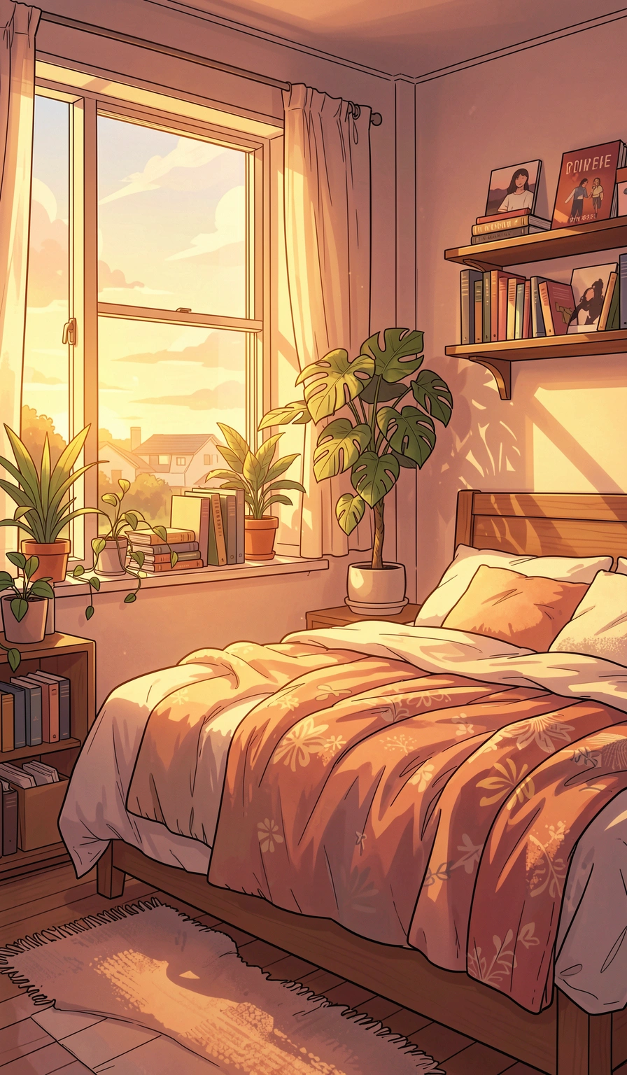 anime wallpaper — cozy room 1 (free download)