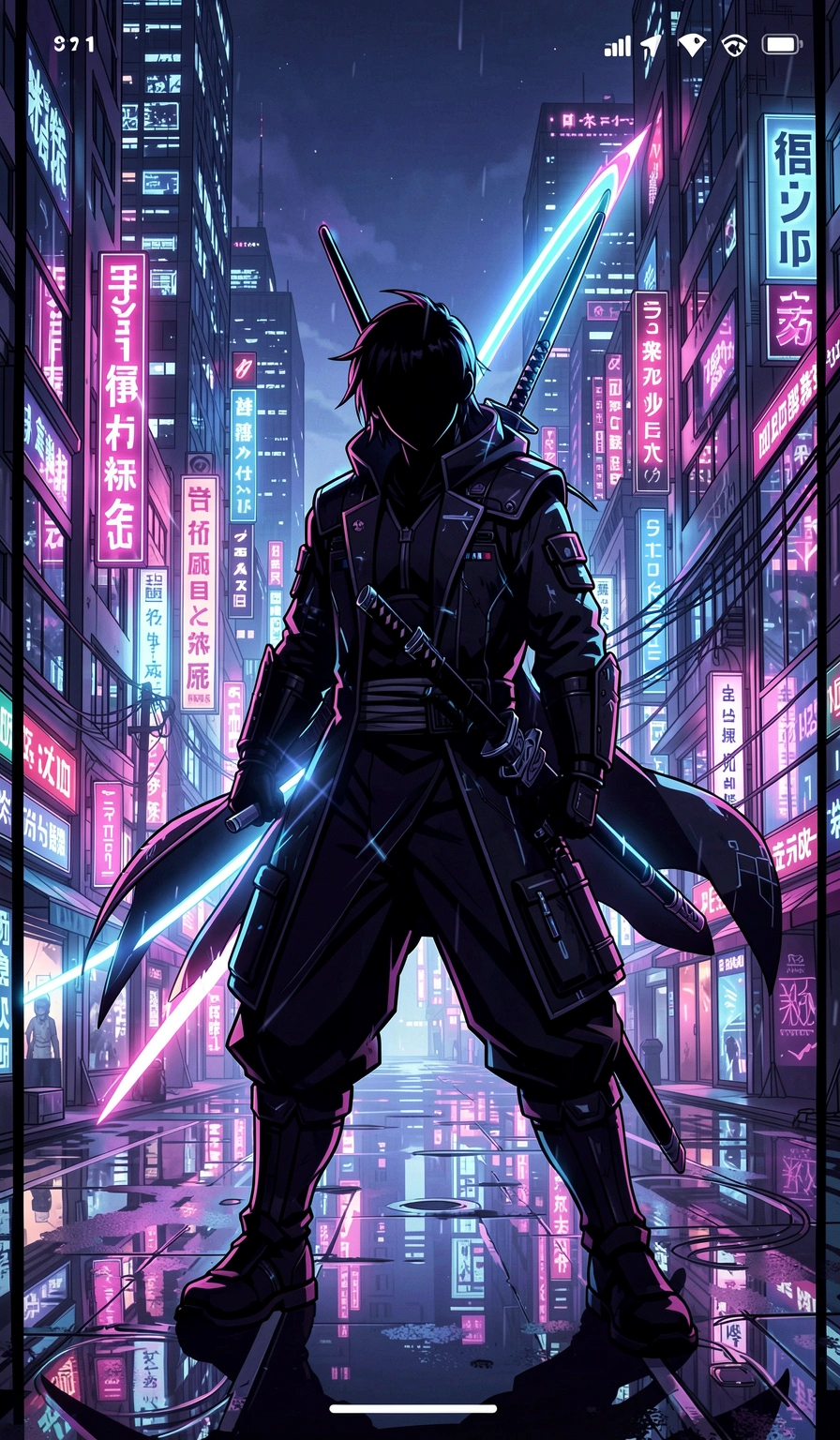 anime wallpaper — cyber samurai 2 (free download)