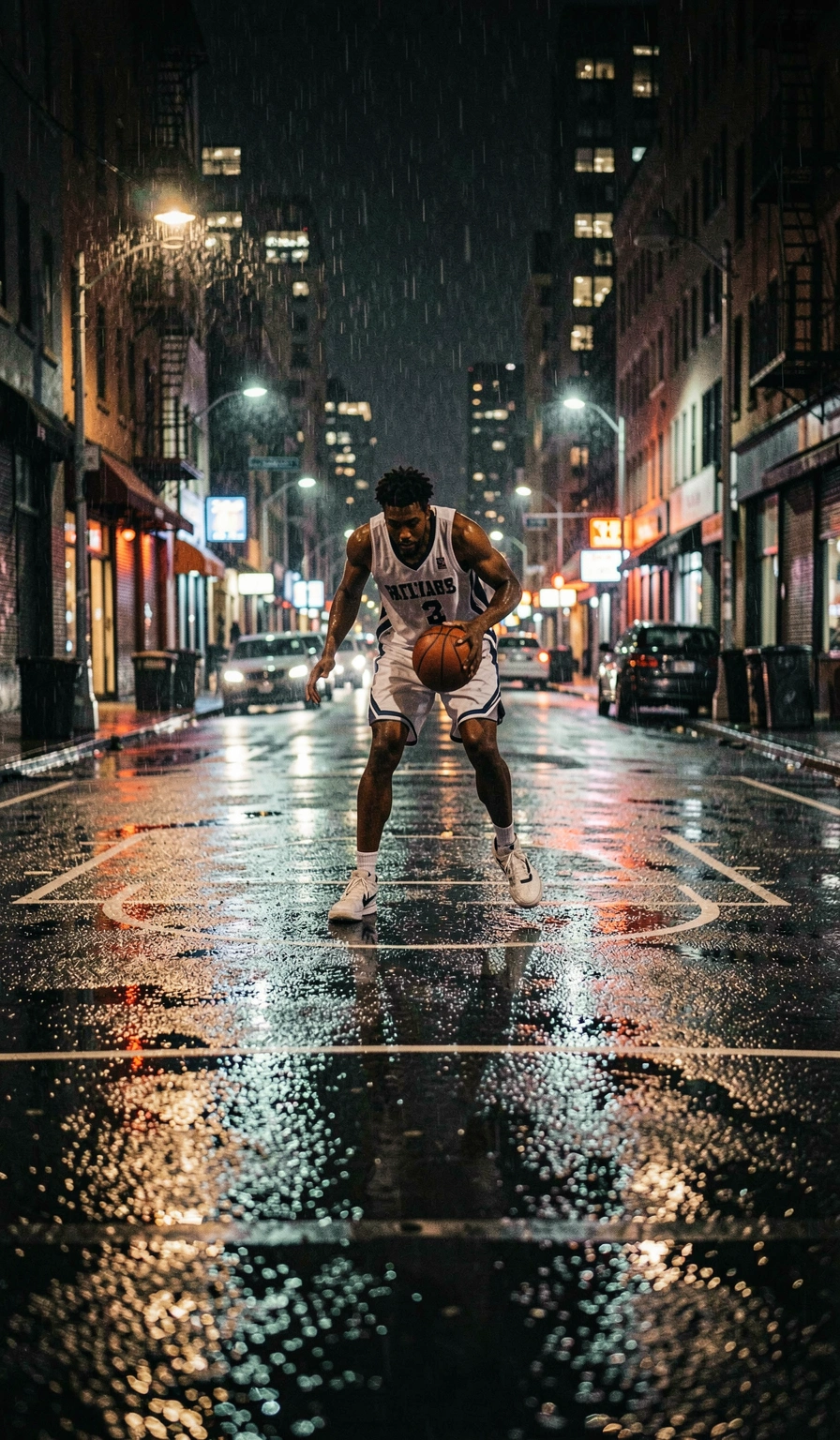 basketball wallpaper — rain court 4 (free download)