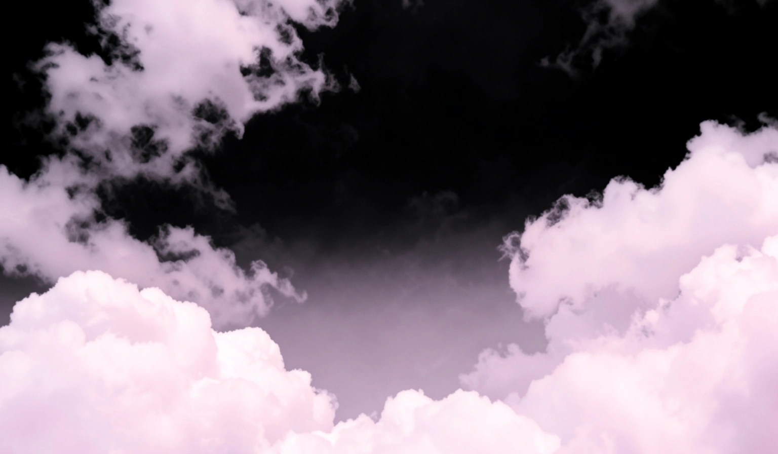 black background — pastel clouds 1 (free download)
