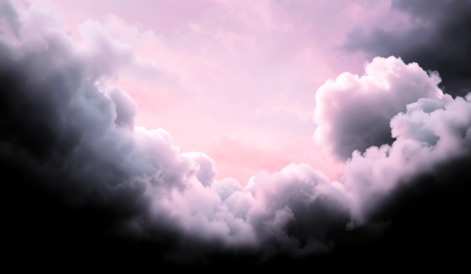black background — pastel clouds 2 (free download)