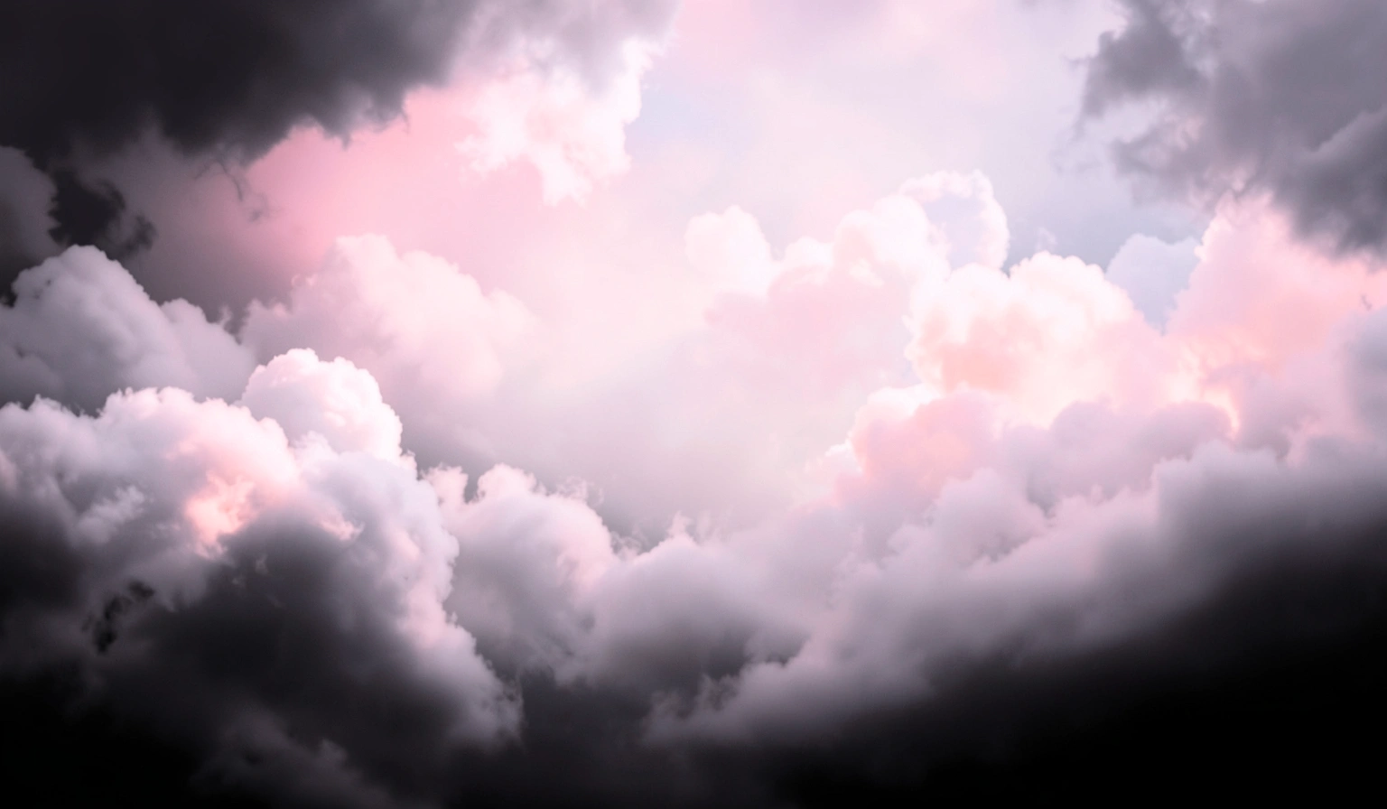 black background — pastel clouds 4 (free download)