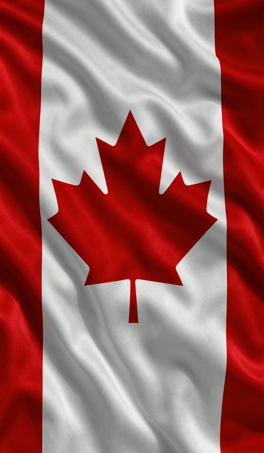 canada flag wallpaper — maple silk 3 (free download)