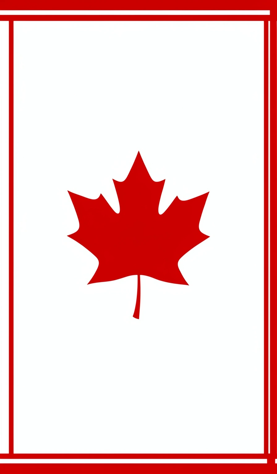 canada flag wallpaper — minimal 2 (free download)