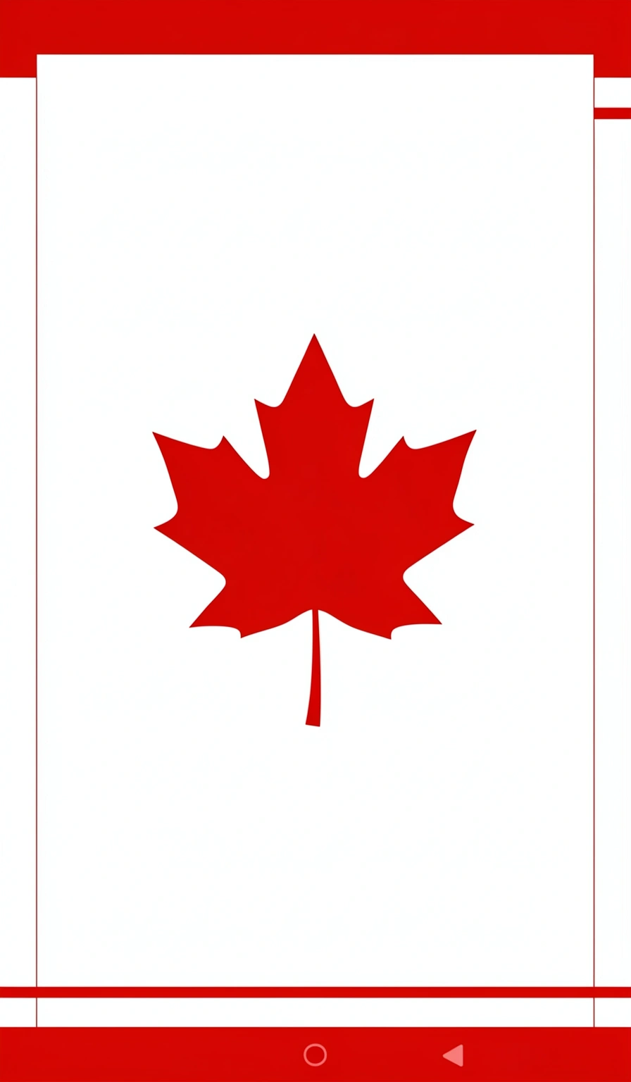 canada flag wallpaper — minimal 4 (free download)
