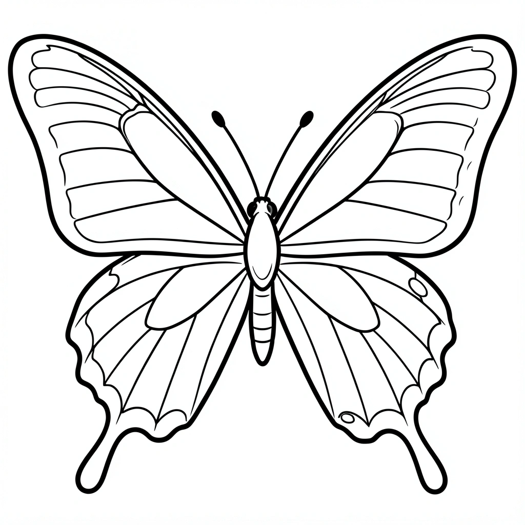 coloring pages — butterfly 3 (free download)
