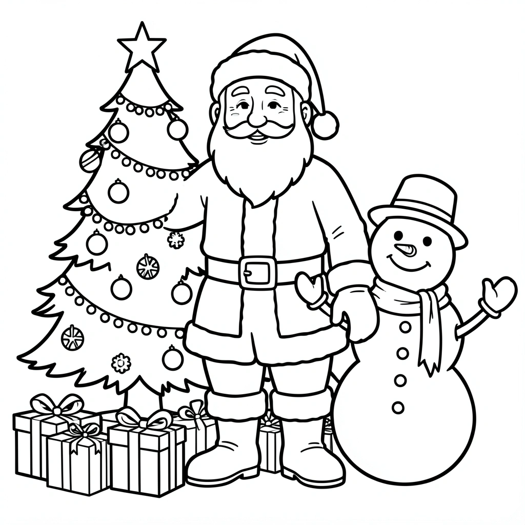 coloring pages — christmas secular 2 (free download)