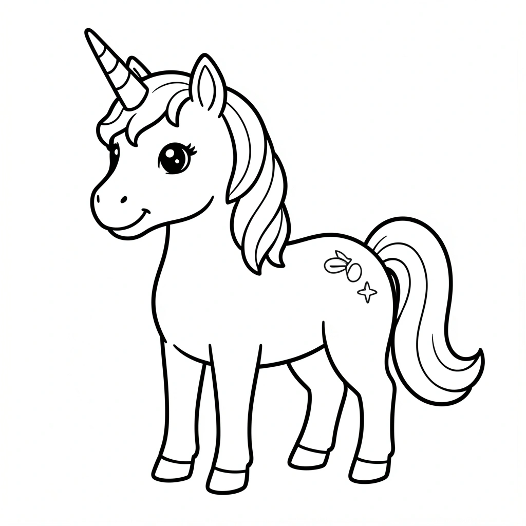 coloring pages — unicorn 1 (free download)