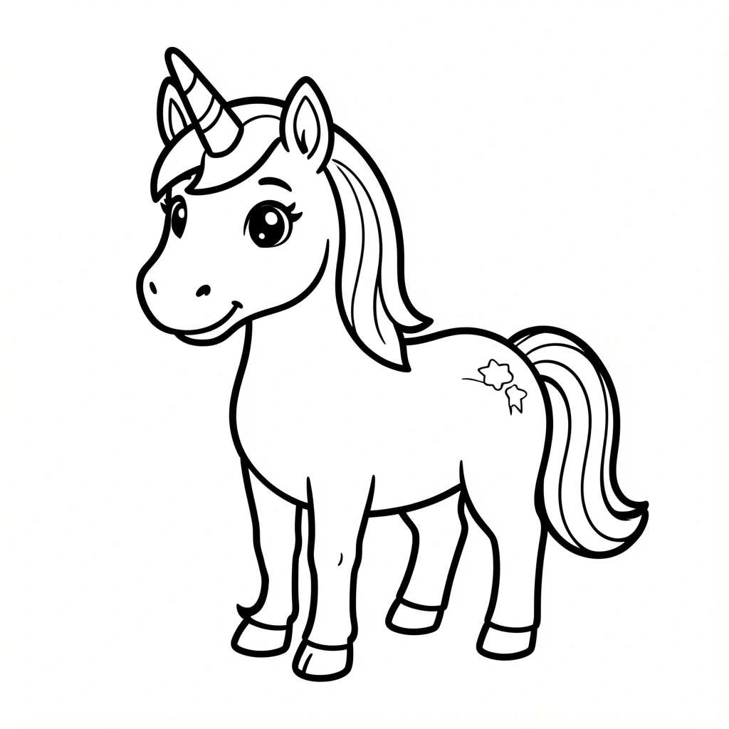 coloring pages — unicorn 2 (free download)