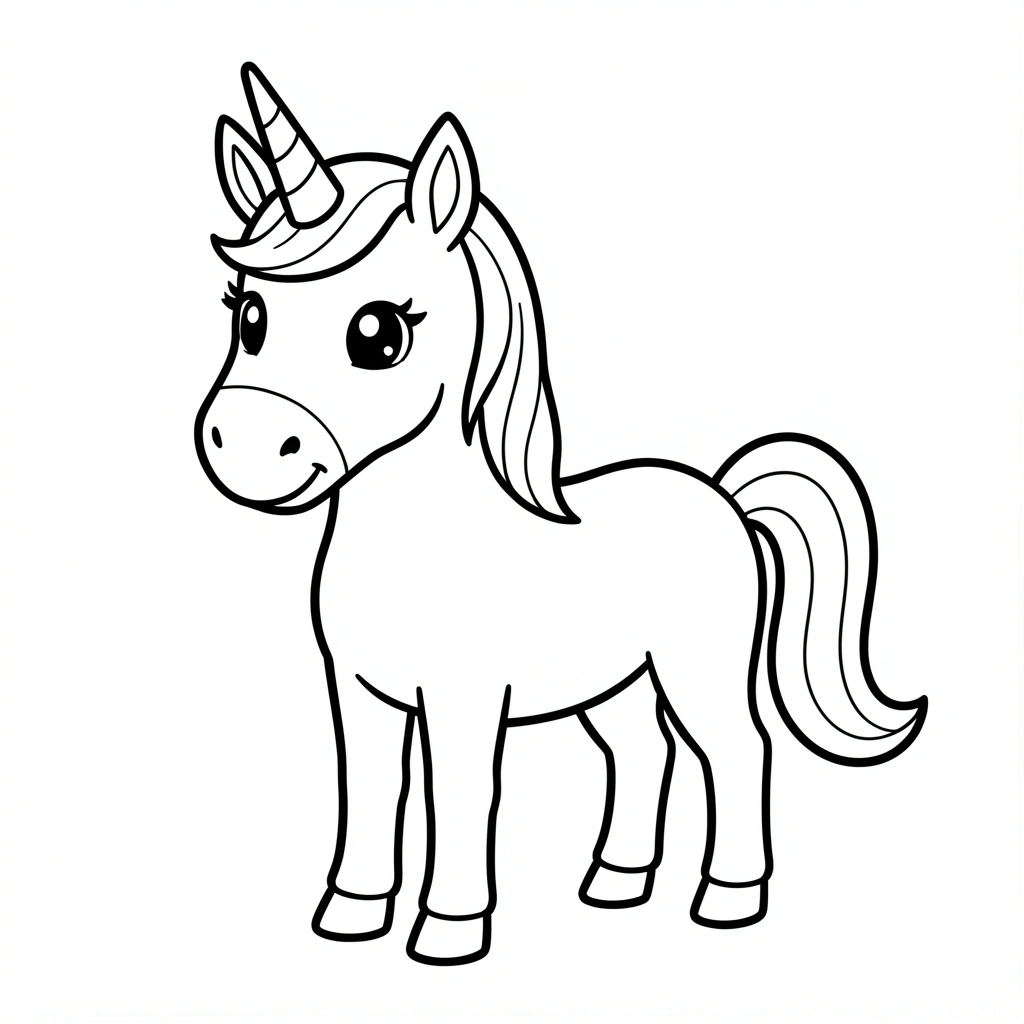 coloring pages — unicorn 3 (free download)
