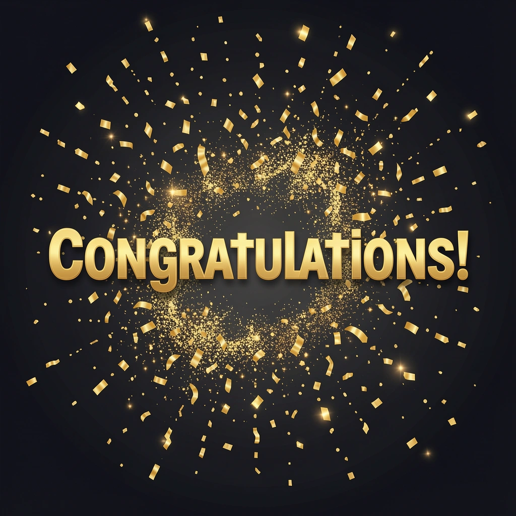 congratulations images — confetti gold 2 (free download)