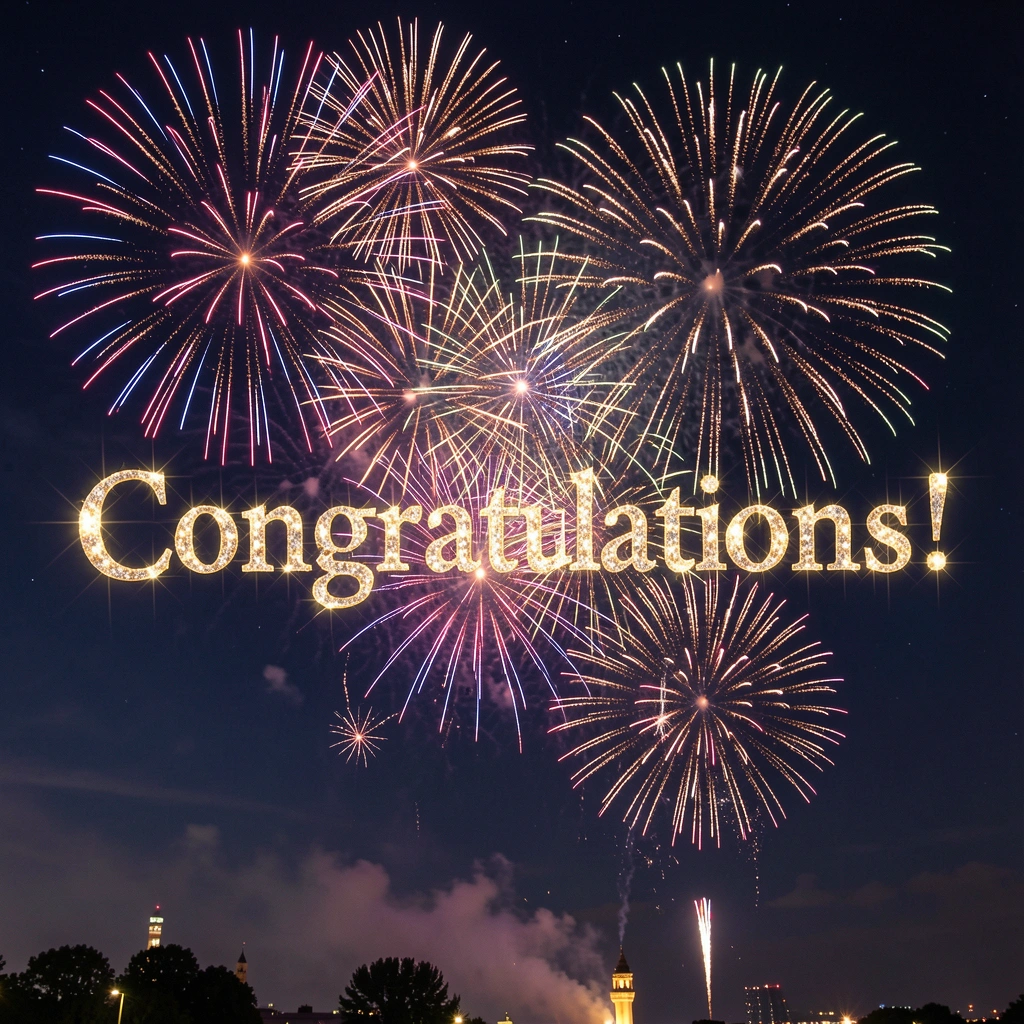 congratulations images — fireworks 3 (free download)