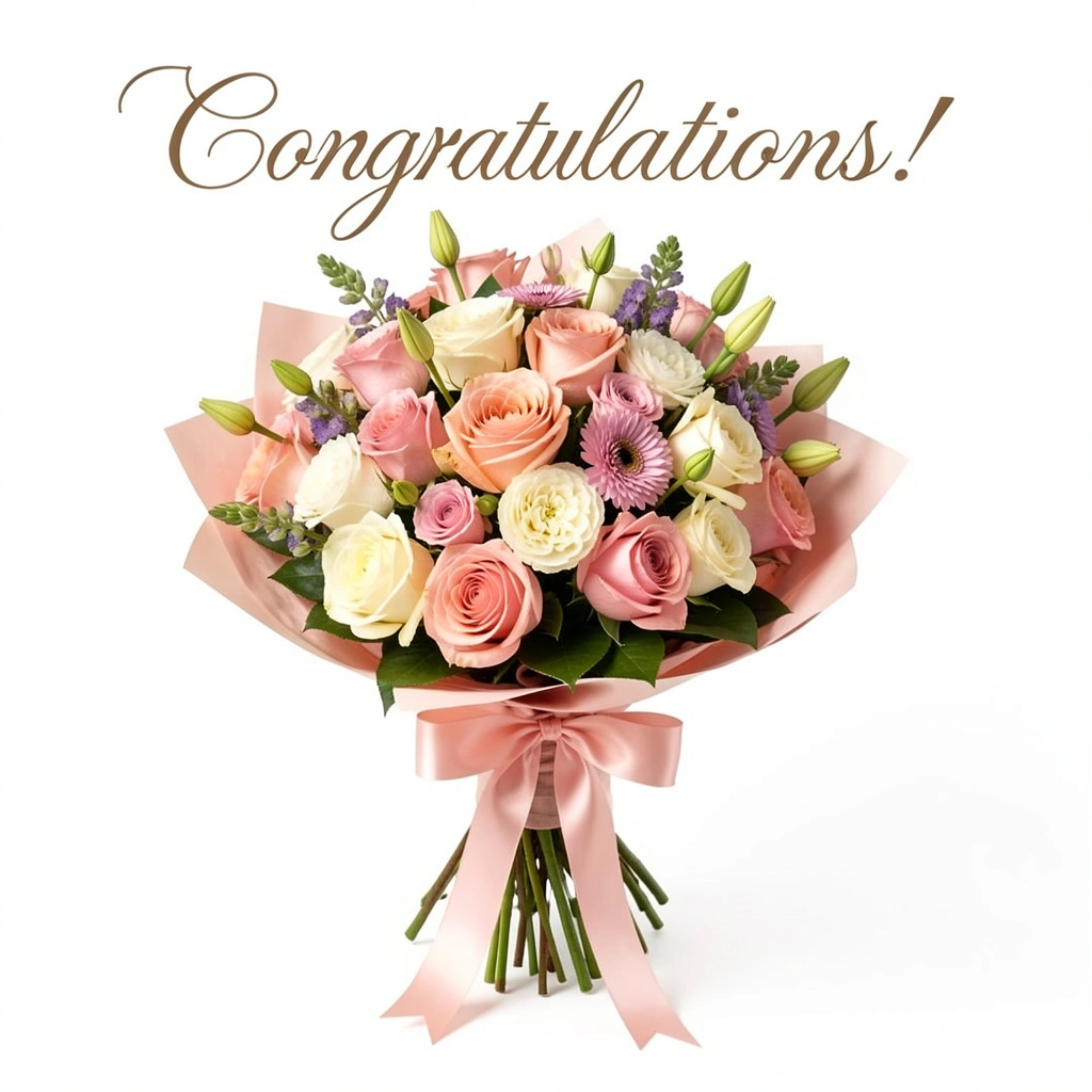 congratulations images — flowers clean 1 (free download)