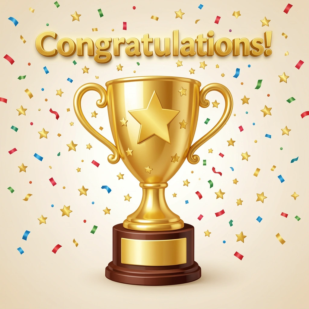 congratulations images — trophy stars 3 (free download)