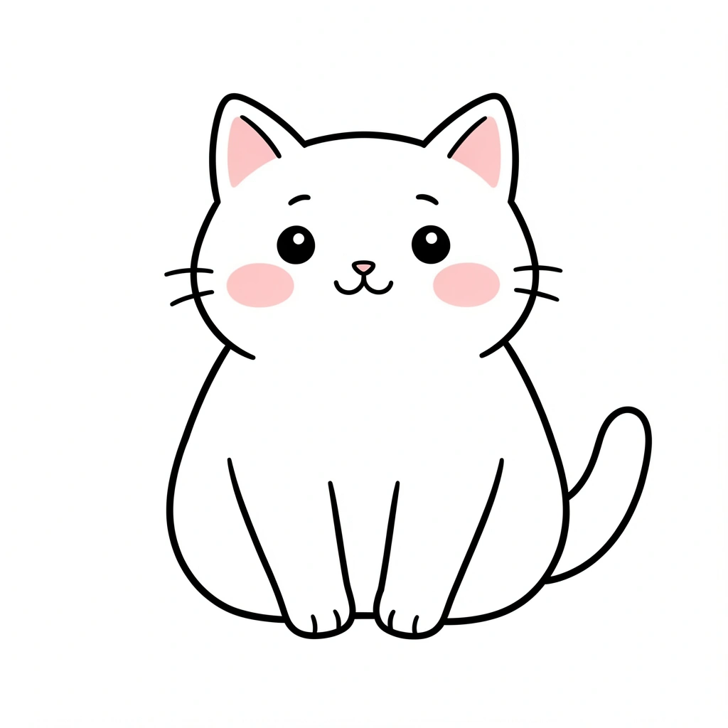 cute drawings — cat doodle 2 (free download)