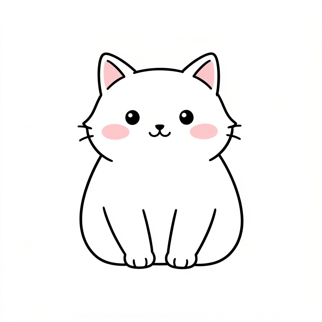 cute drawings — cat doodle 3 (free download)
