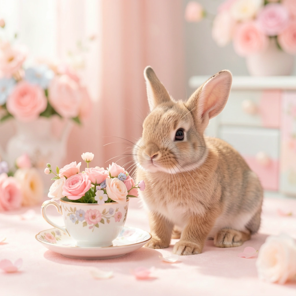 cute pictures — bunny teacup 1 (free download)