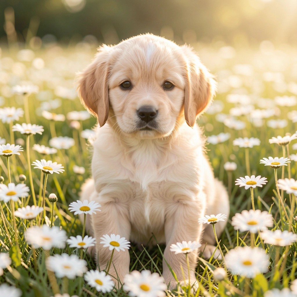cute pictures — puppy flowers 3 (free download)