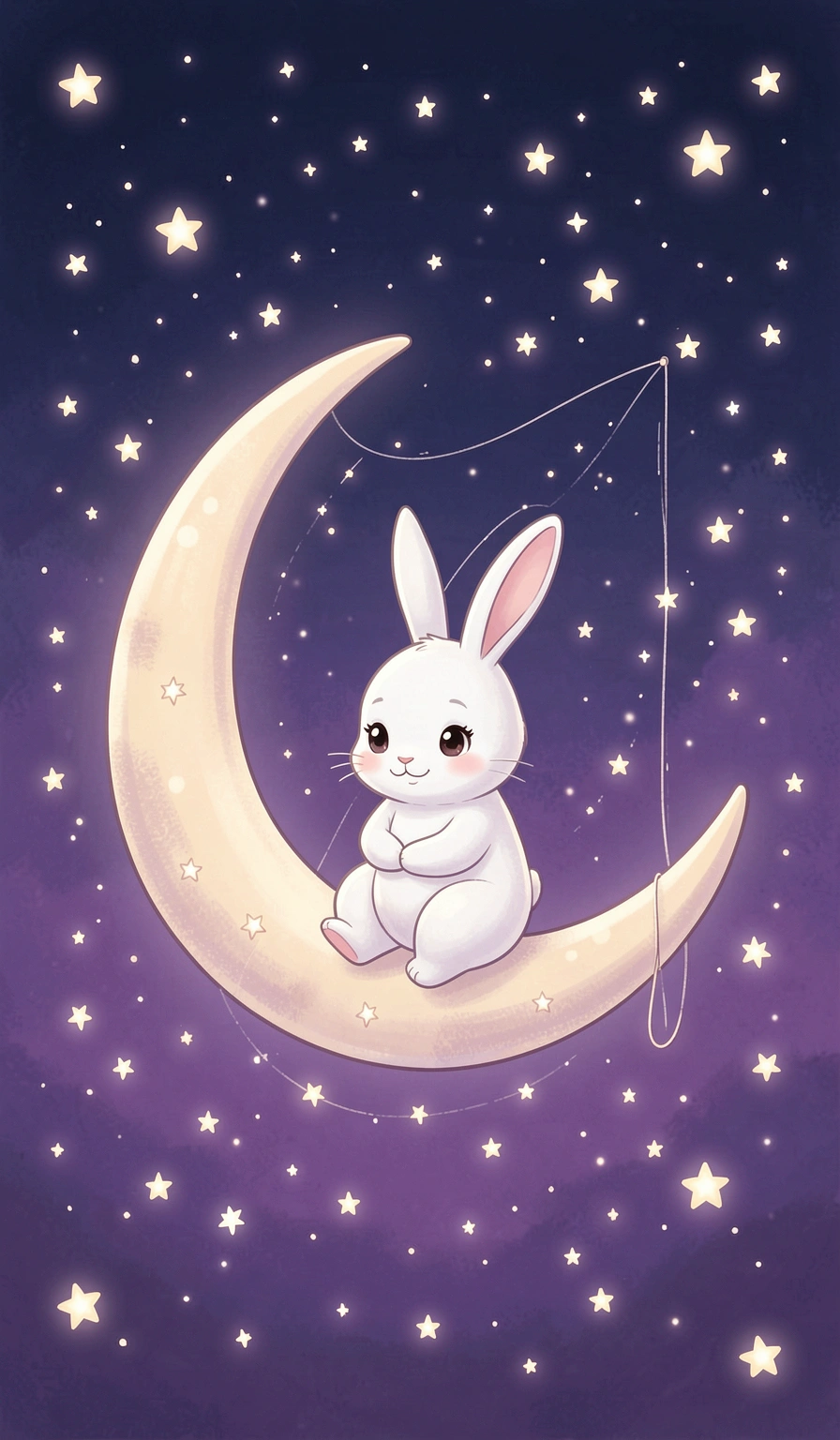 cute wallpapers — bunny moon 2 (free download)
