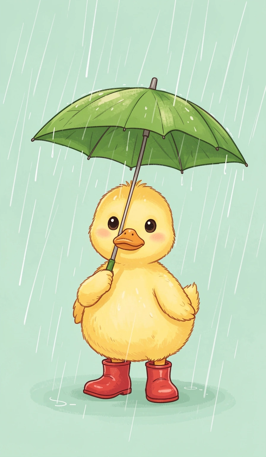 cute wallpapers — duck rain 3 (free download)