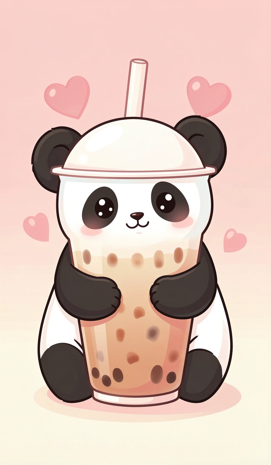 cute wallpapers — panda boba 1 (free download)