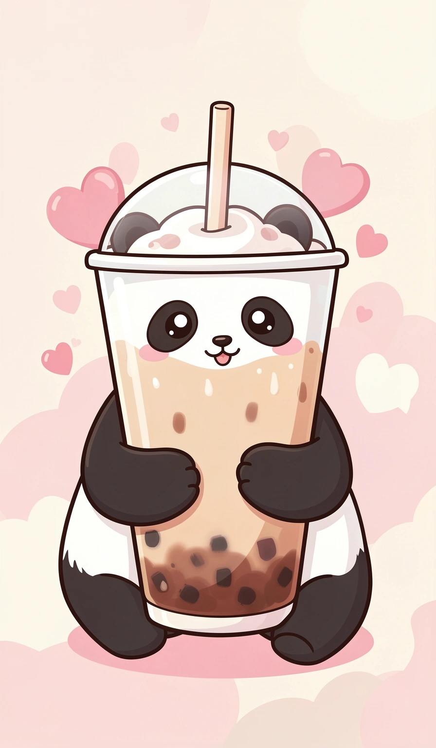 cute wallpapers — panda boba 4 (free download)