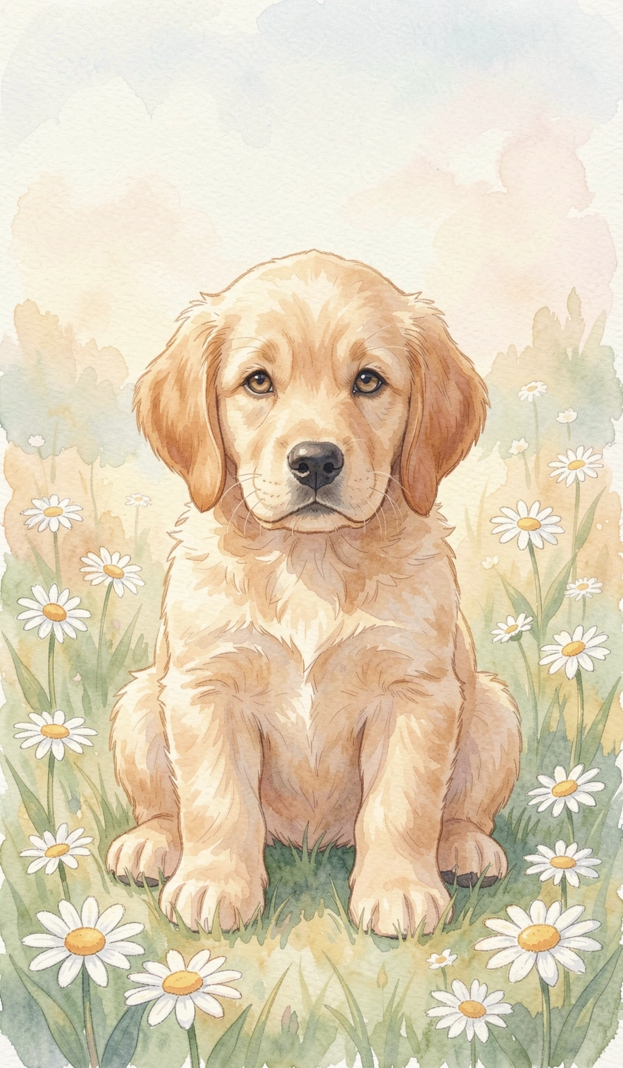 cute wallpapers — puppy flowers 1 (free download)