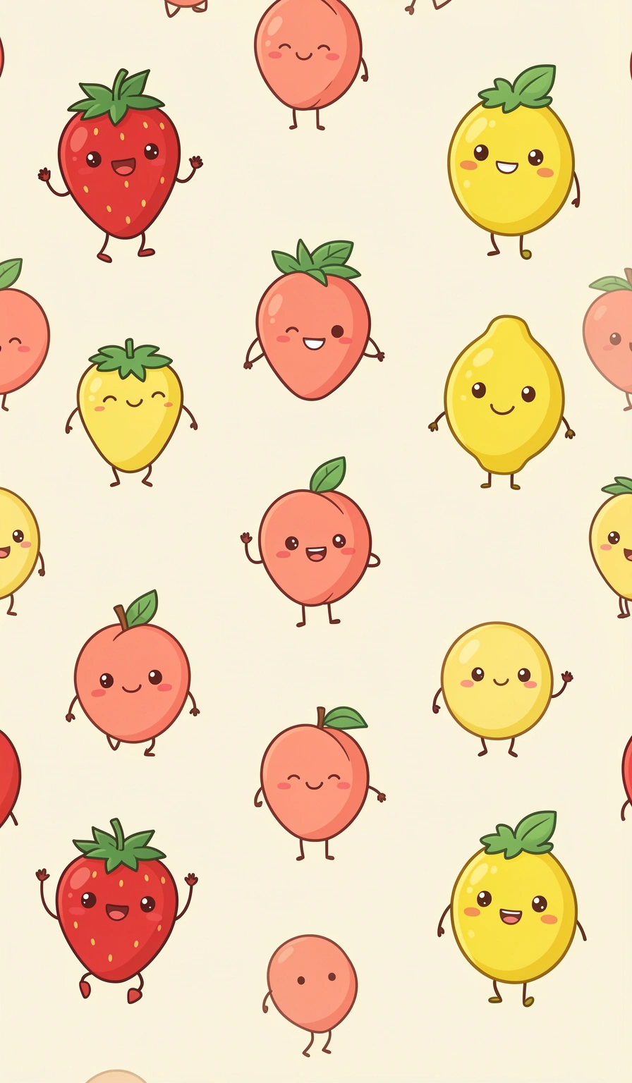 cute wallpapers — smiling fruits 4 (free download)