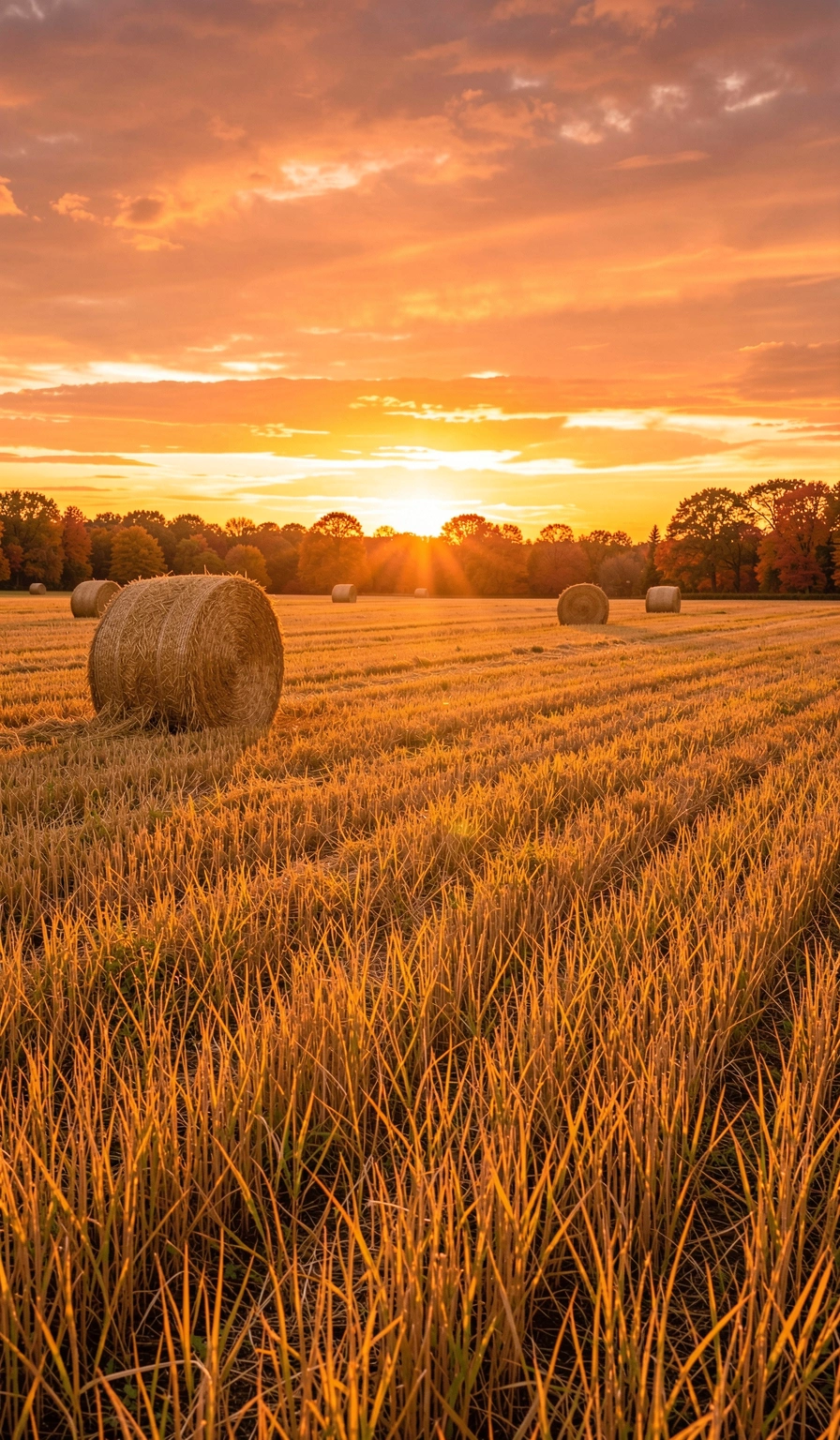 fall wallpaper — harvest field 1 (free download)