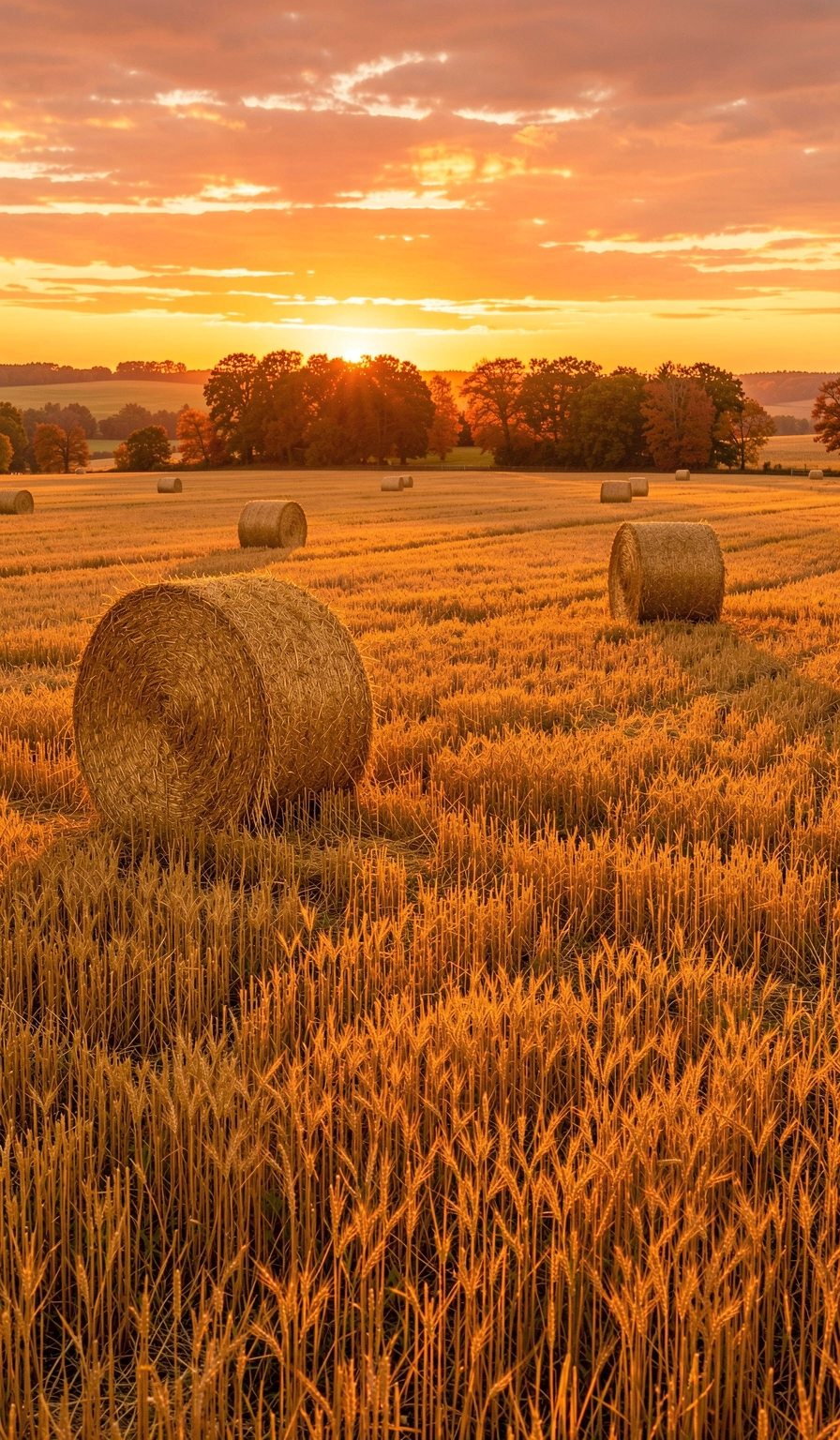 fall wallpaper — harvest field 3 (free download)