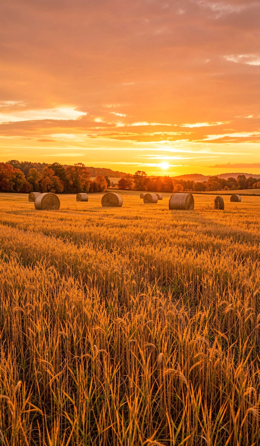 fall wallpaper — harvest field 4 (free download)