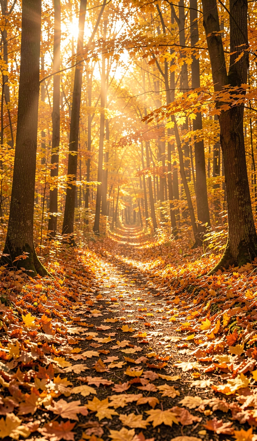 fall wallpaper — maple path 2 (free download)