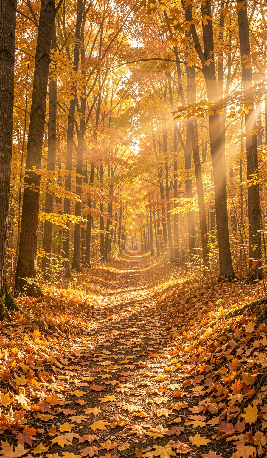 fall wallpaper — maple path 3 (free download)