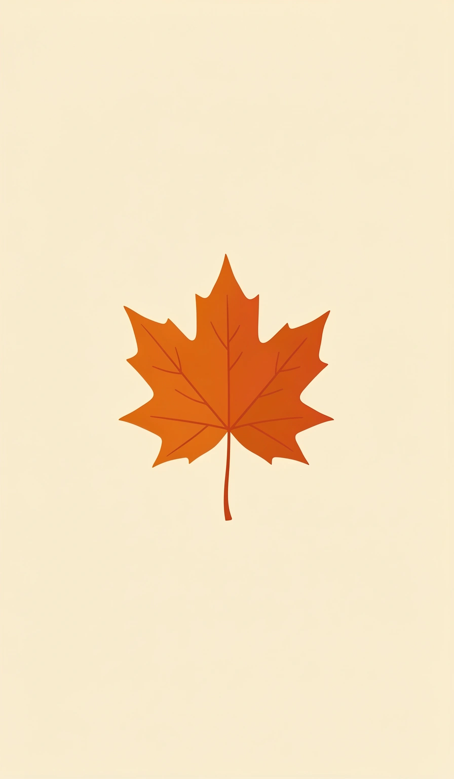 fall wallpaper — orange minimal 2 (free download)