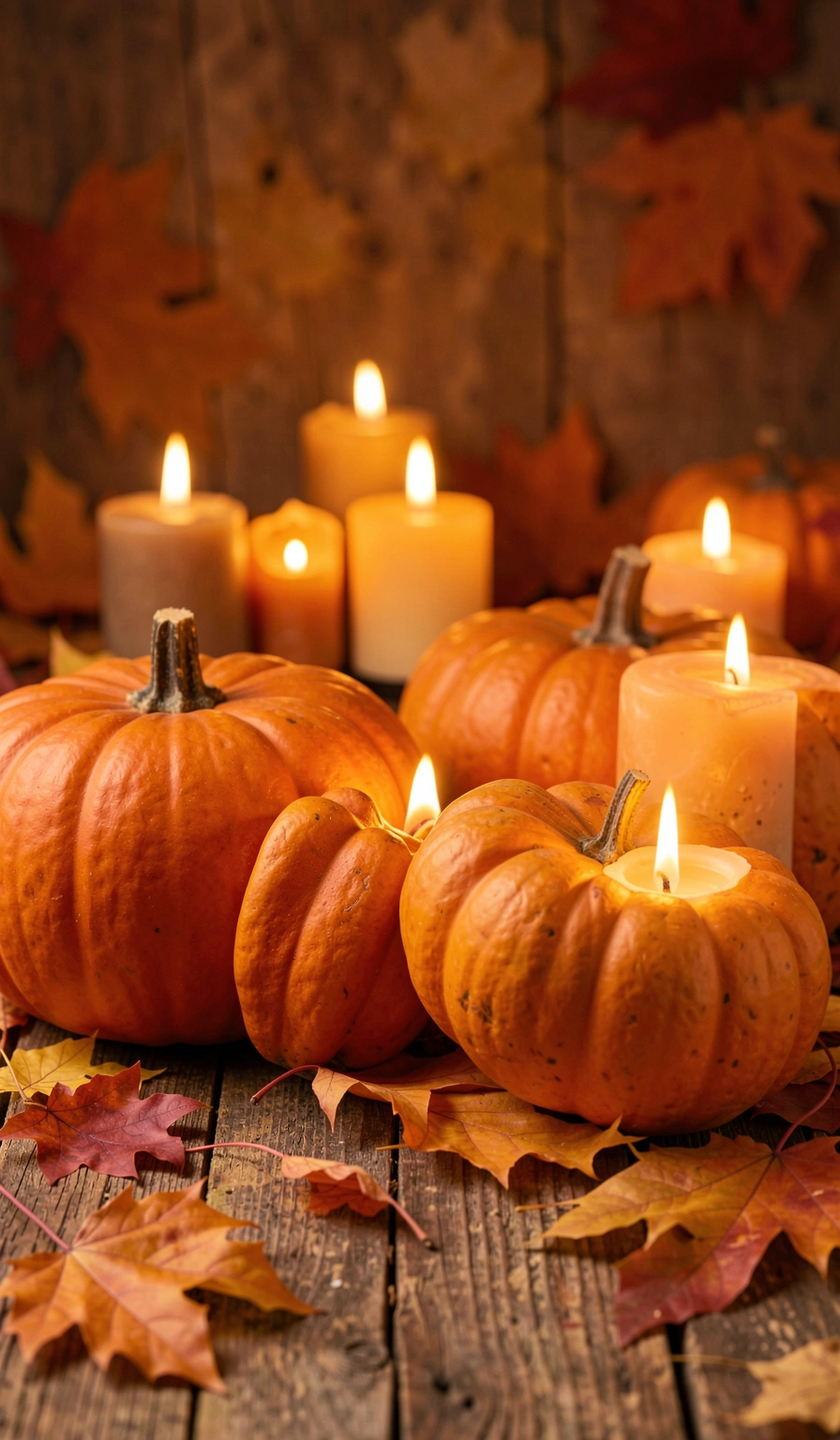 fall wallpaper — pumpkin cozy 1 (free download)