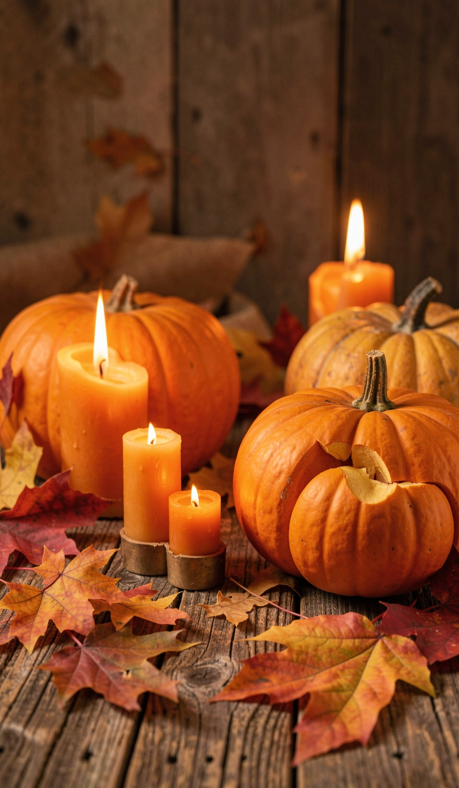 fall wallpaper — pumpkin cozy 2 (free download)