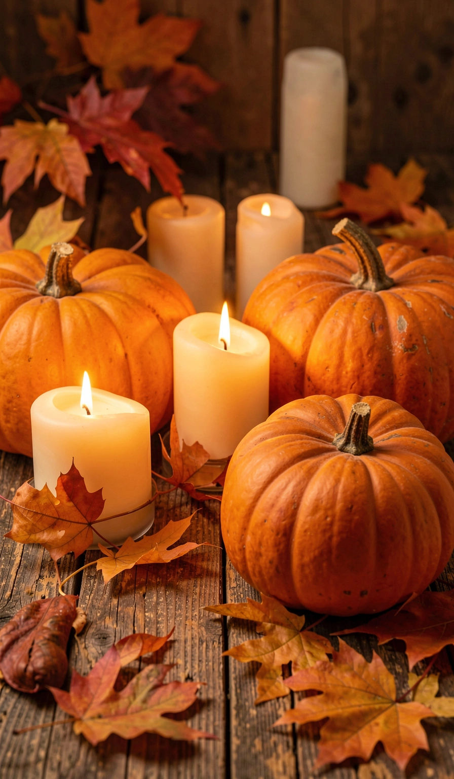 fall wallpaper — pumpkin cozy 3 (free download)