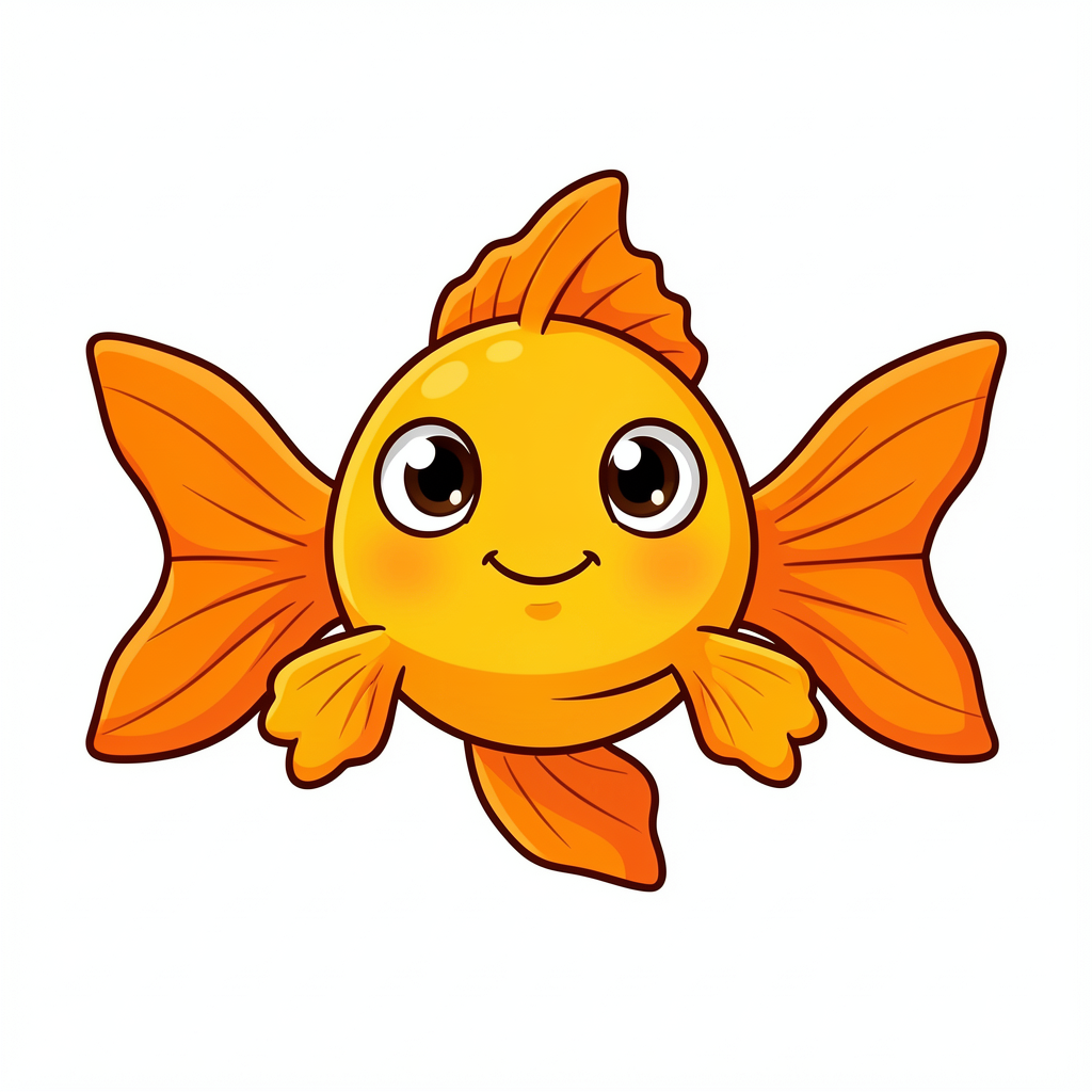 fish clipart — goldfish cartoon 2 (free download)