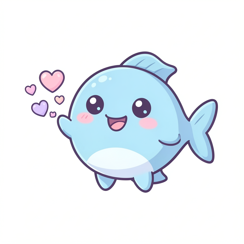 fish clipart — kawaii fish 1 (free download)