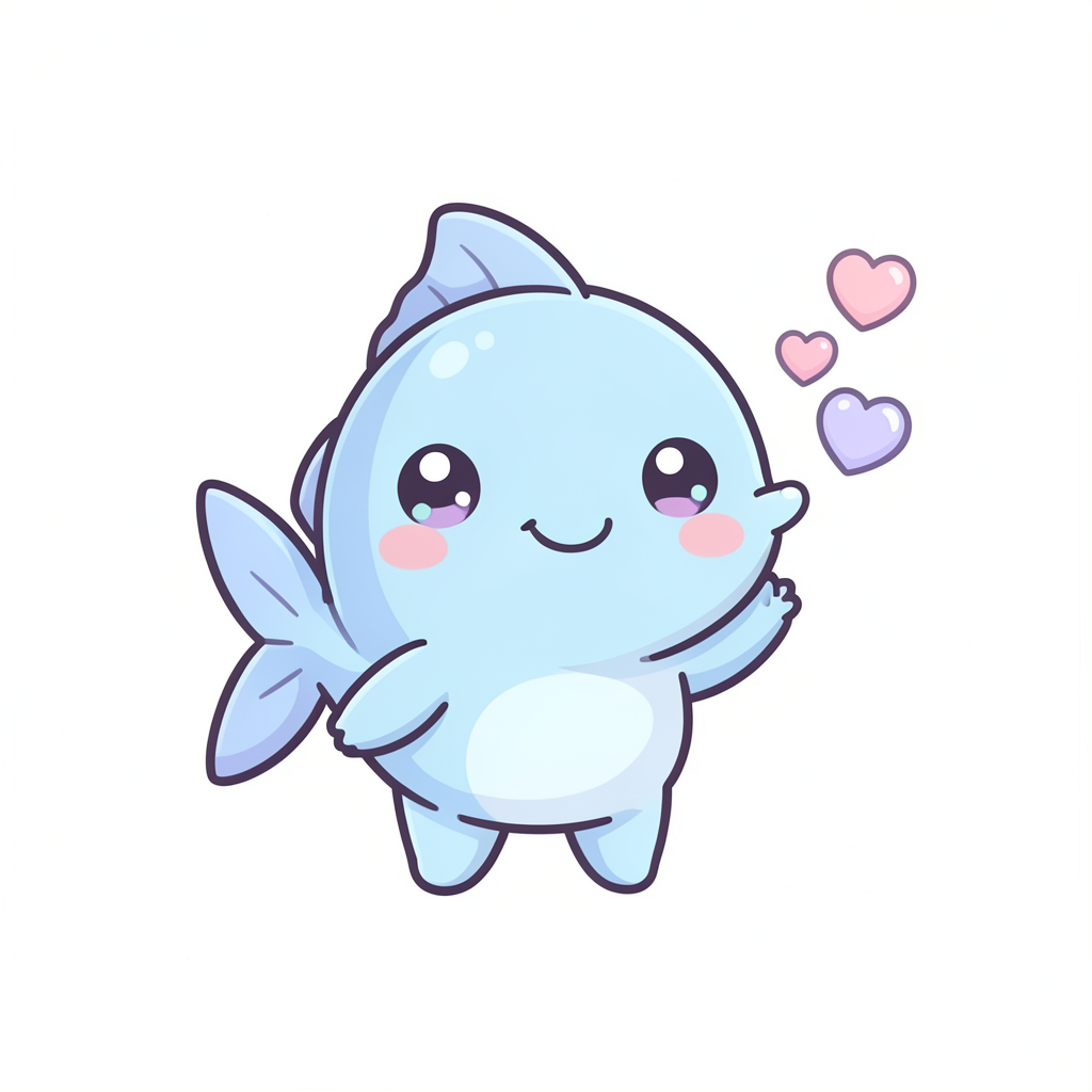 fish clipart — kawaii fish 3 (free download)