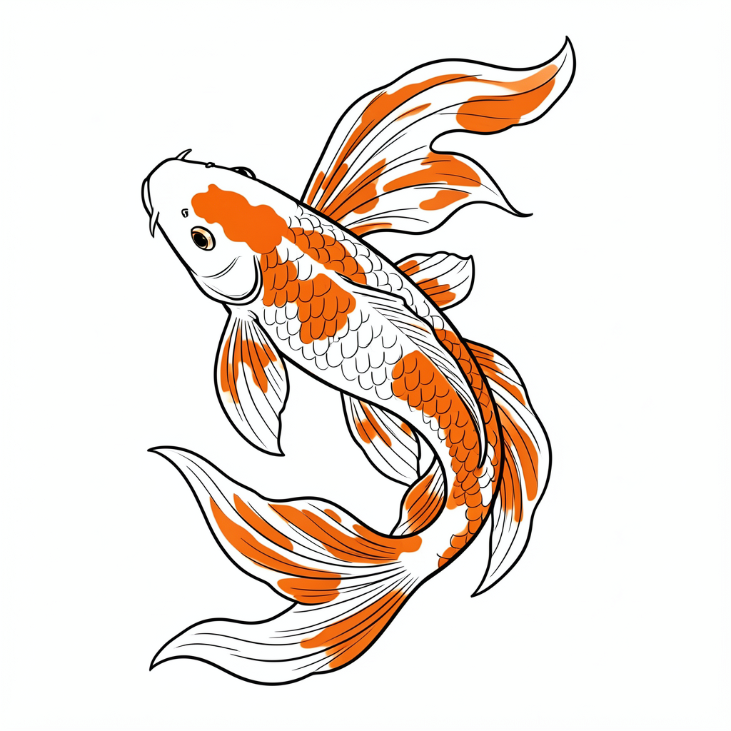 fish clipart — koi art 1 (free download)