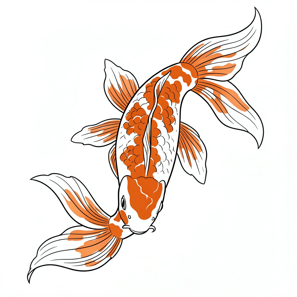 fish clipart — koi art 3 (free download)