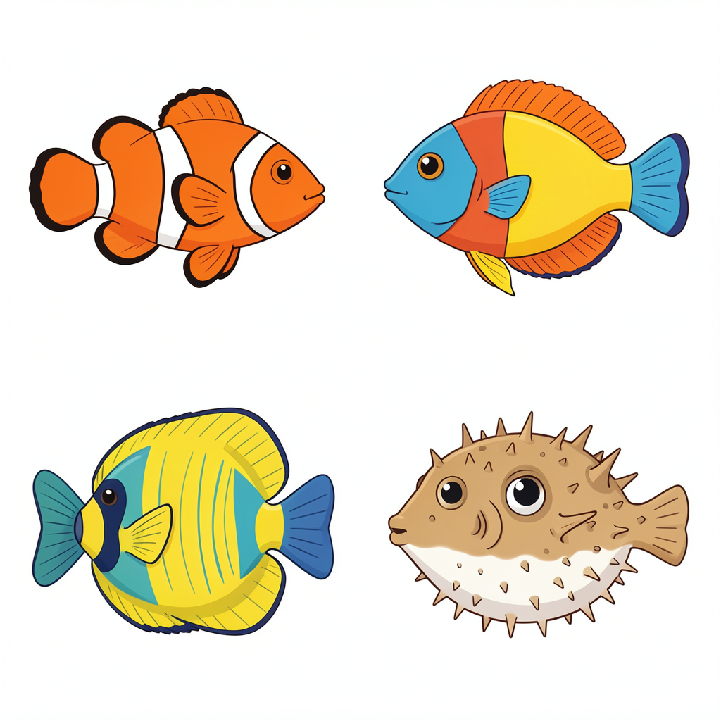 fish clipart — tropical set 1 (free download)