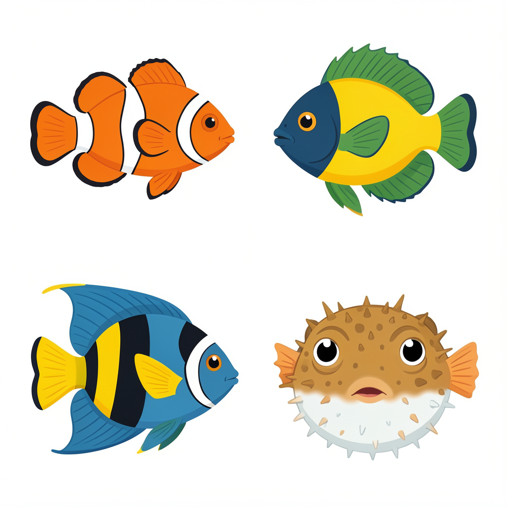 fish clipart — tropical set 3 (free download)